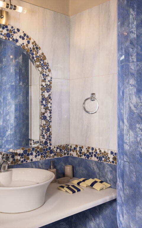 Villa Kissos: Badeværelse