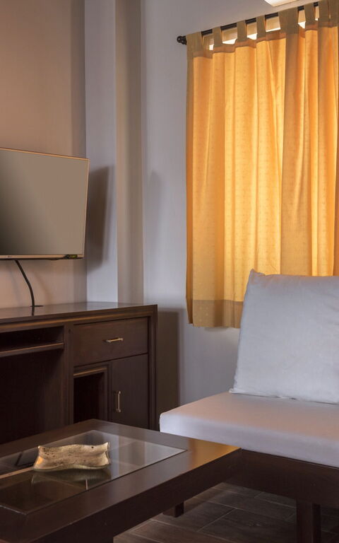 Villa Kissos: Frokostlokale, Stue