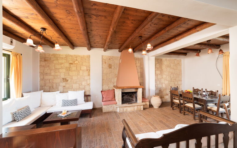 Villa Kissos: Frokostlokale, Stue
