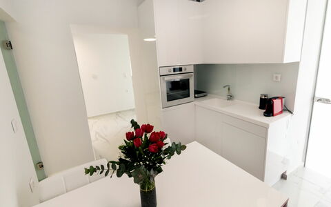 Feriebolig Aria 3: Frokostlokale, Køkken