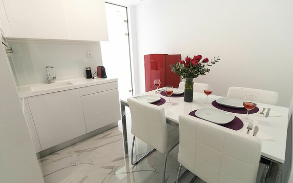 Feriebolig Aria 3: Frokostlokale, Køkken