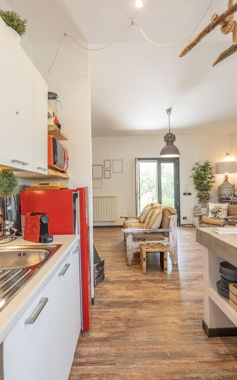 Villa Natura: Frokostlokale, Køkken, Stue