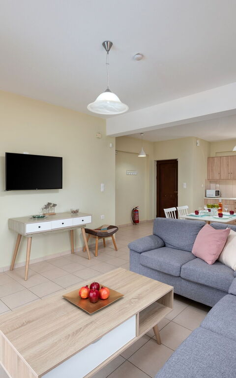 Villa Stratianna: Køkken, Stue