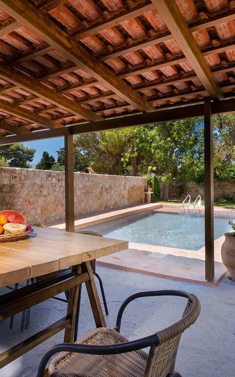 Villa Giani: Altan / terrasse / gårdhave, pool, Udendørs