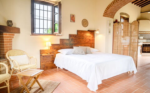 Feriebolig Capanna: soveværelse, Stue