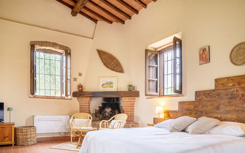 Feriebolig Capanna: soveværelse, Stue