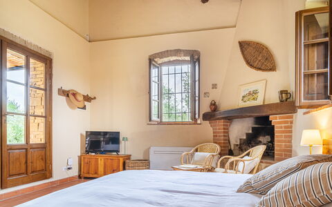 Feriebolig Capanna: soveværelse, Stue