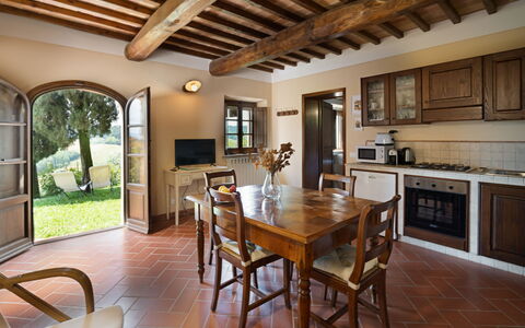 Feriebolig Carro: Frokostlokale, Køkken, Stue