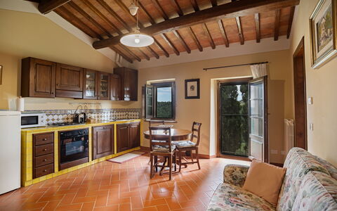 Feriebolig Cipressi: Køkken, Stue