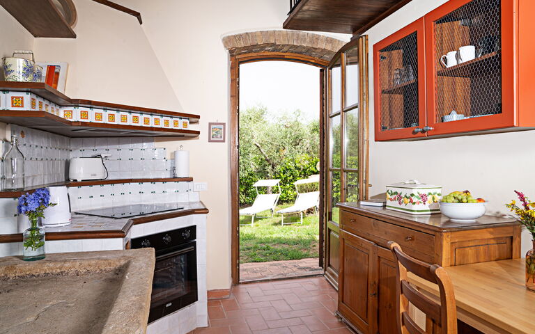 Feriebolig Capanna: Frokostlokale, Køkken