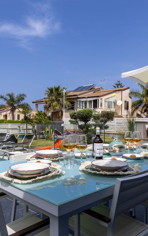 Villa Vincenzo: Altan / terrasse / gårdhave, pool, Udendørs, Udvendige