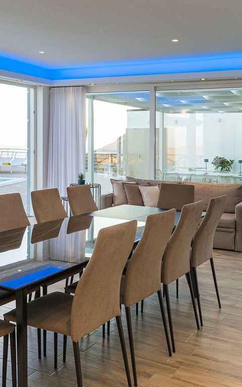 Villa Domizia: Frokostlokale, Stue