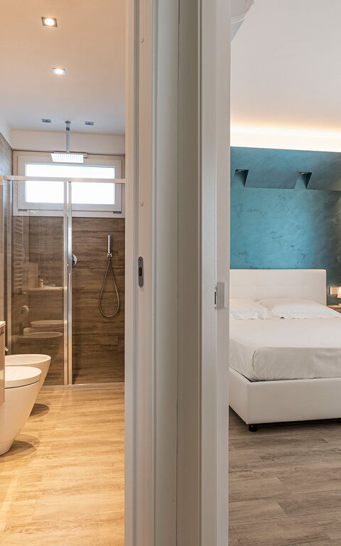 Villa Domizia: Badeværelse, soveværelse