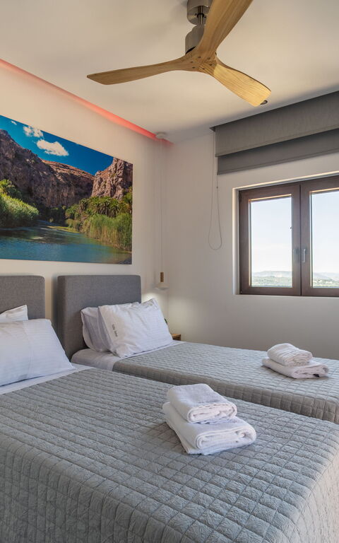 Villa Halepi: soveværelse