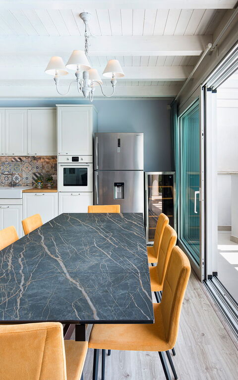 Villa Giutitta: Frokostlokale, Køkken