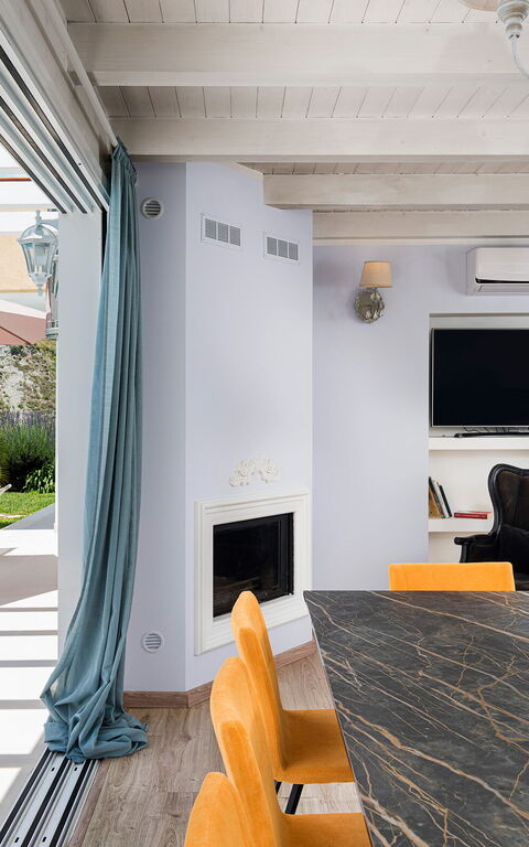 Villa Giutitta: Frokostlokale, Stue