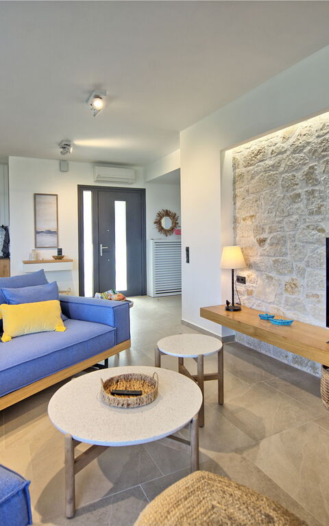 Villa Acropolitana: Køkken, Stue