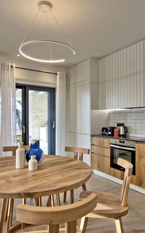 Villa Acropolitana: Køkken, Stue