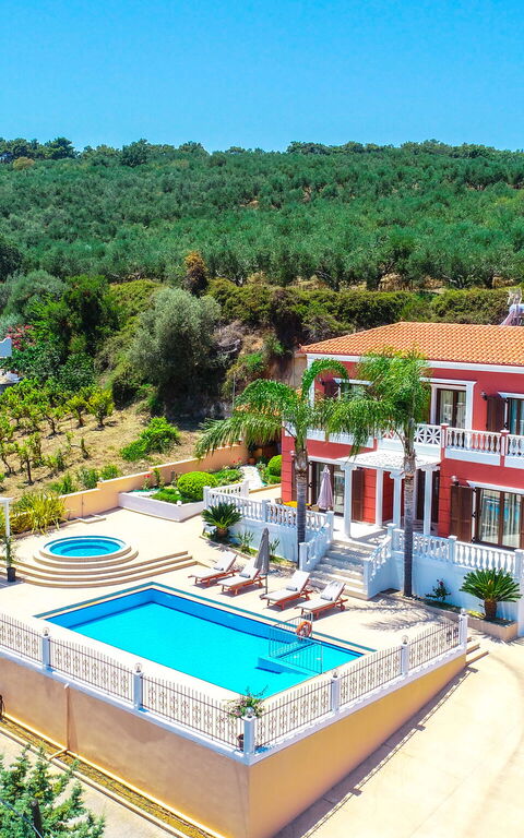 Iro Royal Villa: Hovedindgang, pool, Udendørs, Udvendige, Visninger