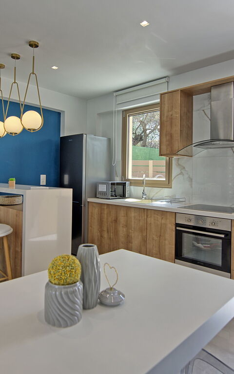 Villa Silentium Ionia: Frokostlokale, Køkken