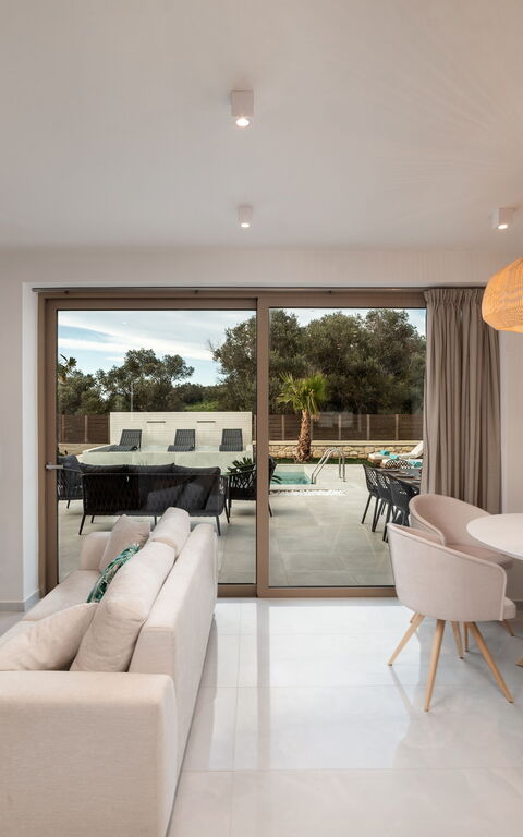 Villa Silentium Olia: Frokostlokale, Stue