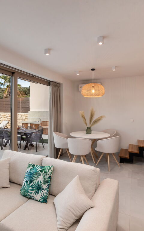 Villa Silentium Olia: Frokostlokale, Stue