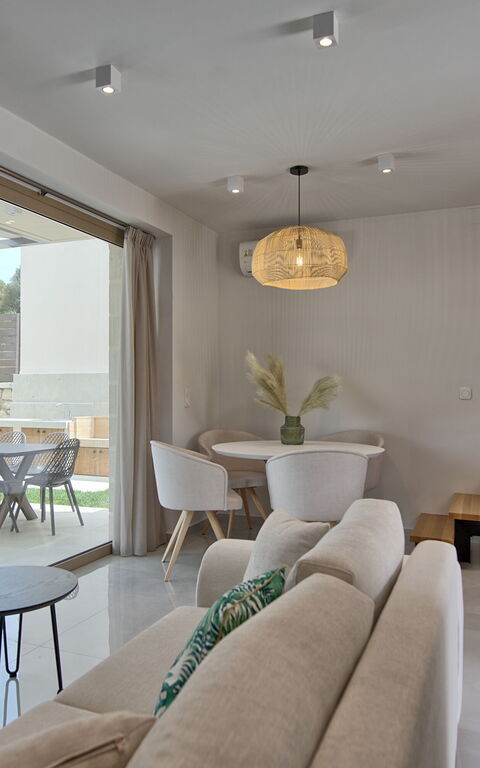 Villa Silentium Olia: Frokostlokale, Stue