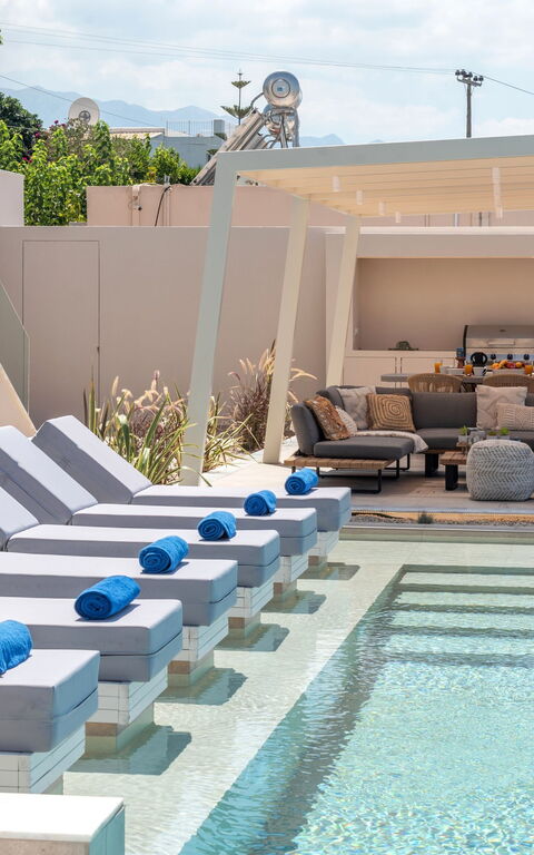 Seaview Lux: Altan / terrasse / gårdhave, pool, Udendørs, Udvendige