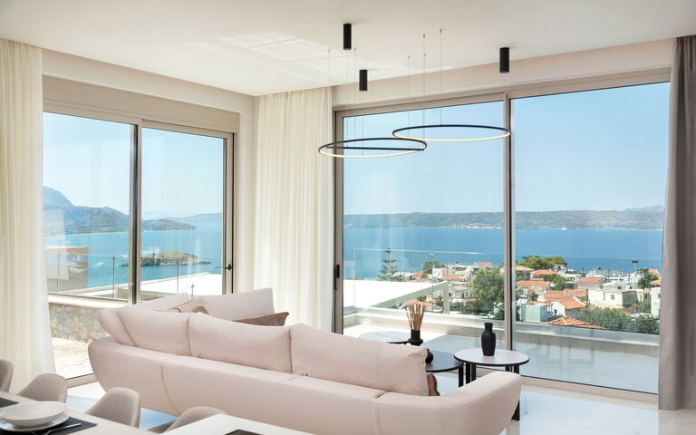 Seaview Lux: Køkken, Stue