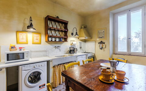 Feriebolig Giallone: Frokostlokale, Køkken, soveværelse