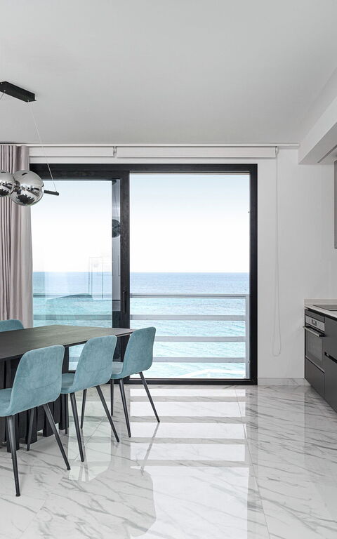 Villa Hermes: Køkken, Stue