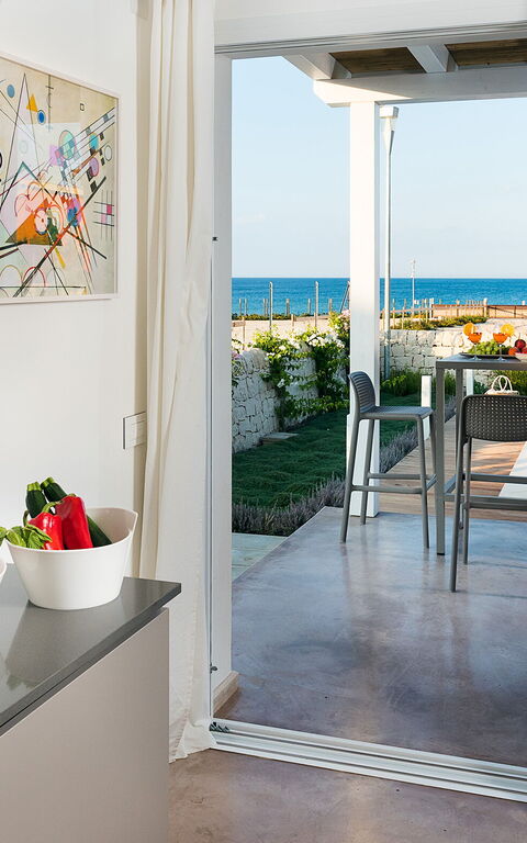 Villa San Lorenzo Fico D'india: Køkken, Stue