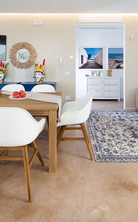 Villa San Lorenzo Fico D'india: Køkken, Stue