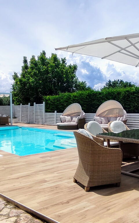 Villa Tagliaferri: pool, Sommer