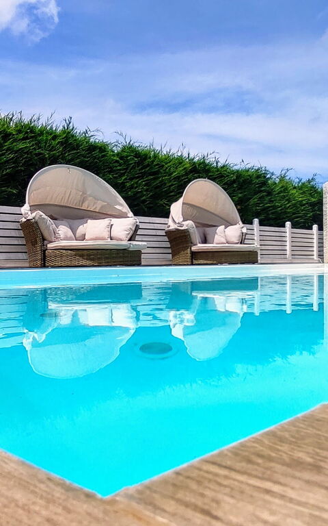 Villa Tagliaferri: pool, Sommer