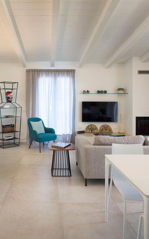 Villa Azulea: Køkken, Stue