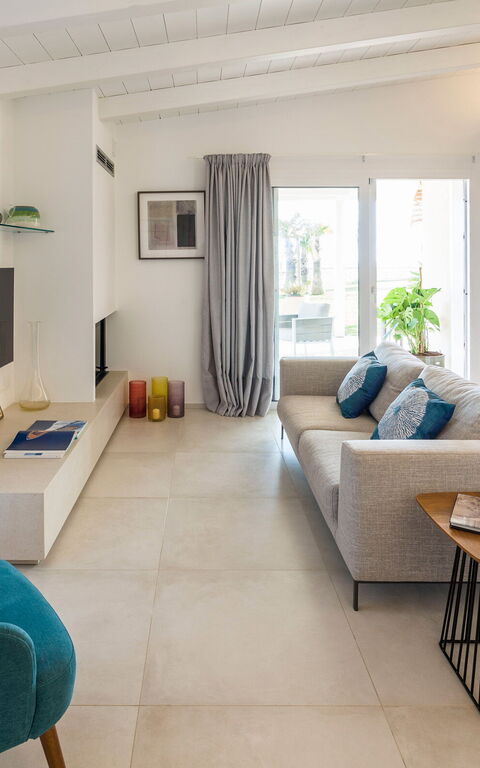 Villa Azulea: Køkken, Stue