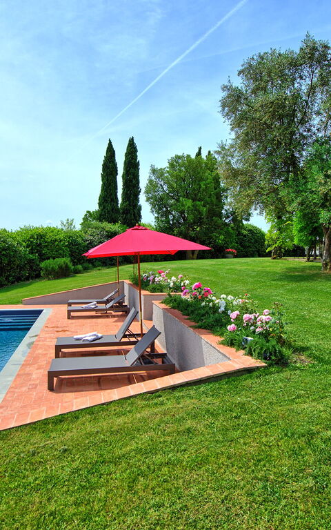 Villa Marliana: Have, pool, Sommer, Udendørs, Visninger