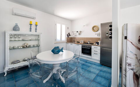 Feriebolig Riccio: Frokostlokale, Køkken