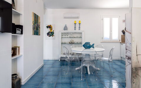 Feriebolig Riccio: Frokostlokale, Køkken