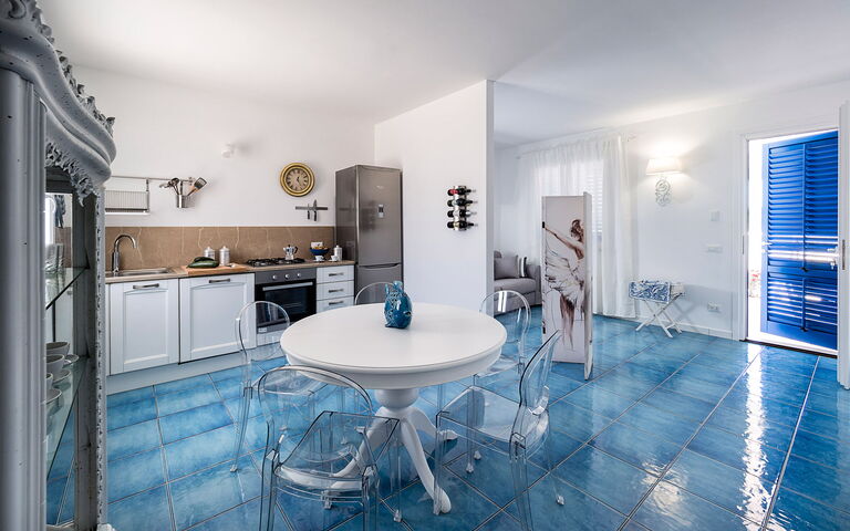 Feriebolig Riccio: Frokostlokale, Køkken, Stue