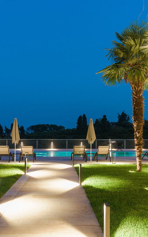 Villa Gianos: Have, pool, Udendørs, Udvendige