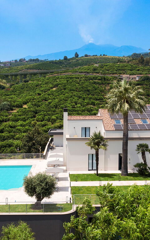 Villa Gianos: Have, pool, Udendørs, Udvendige