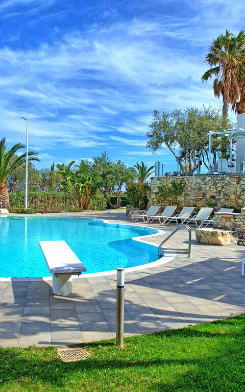 Villa Demetra: Have, pool, Udendørs, Udvendige