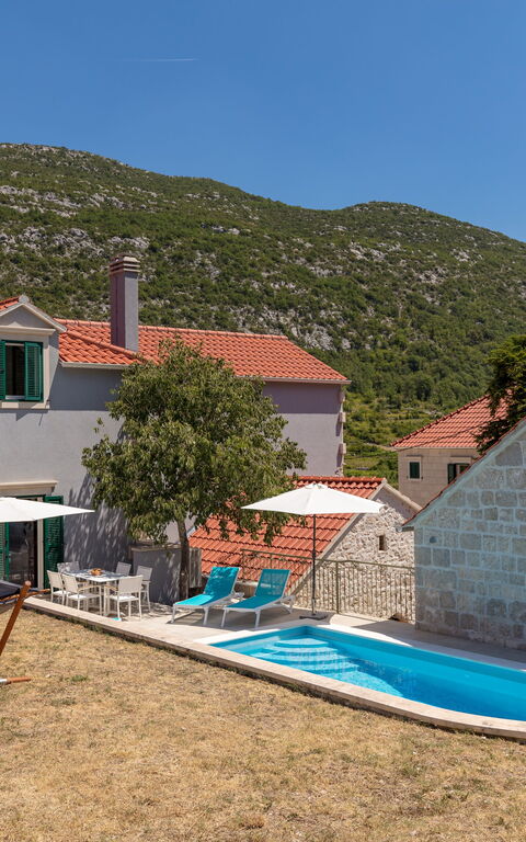 Villa Roglic: Have, pool, Udendørs, Udvendige