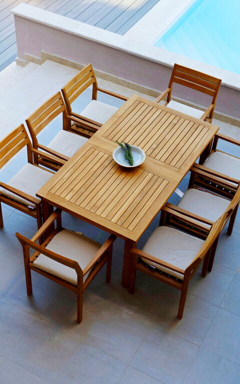 Villa Jure: Altan / terrasse / gårdhave, pool, Udendørs