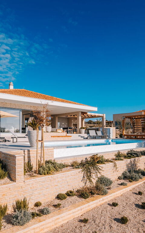 Villa Steropa: pool, Udvendige, Visninger