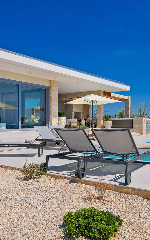 Villa Elektra: Altan / terrasse / gårdhave, pool, Udendørs, Udvendige