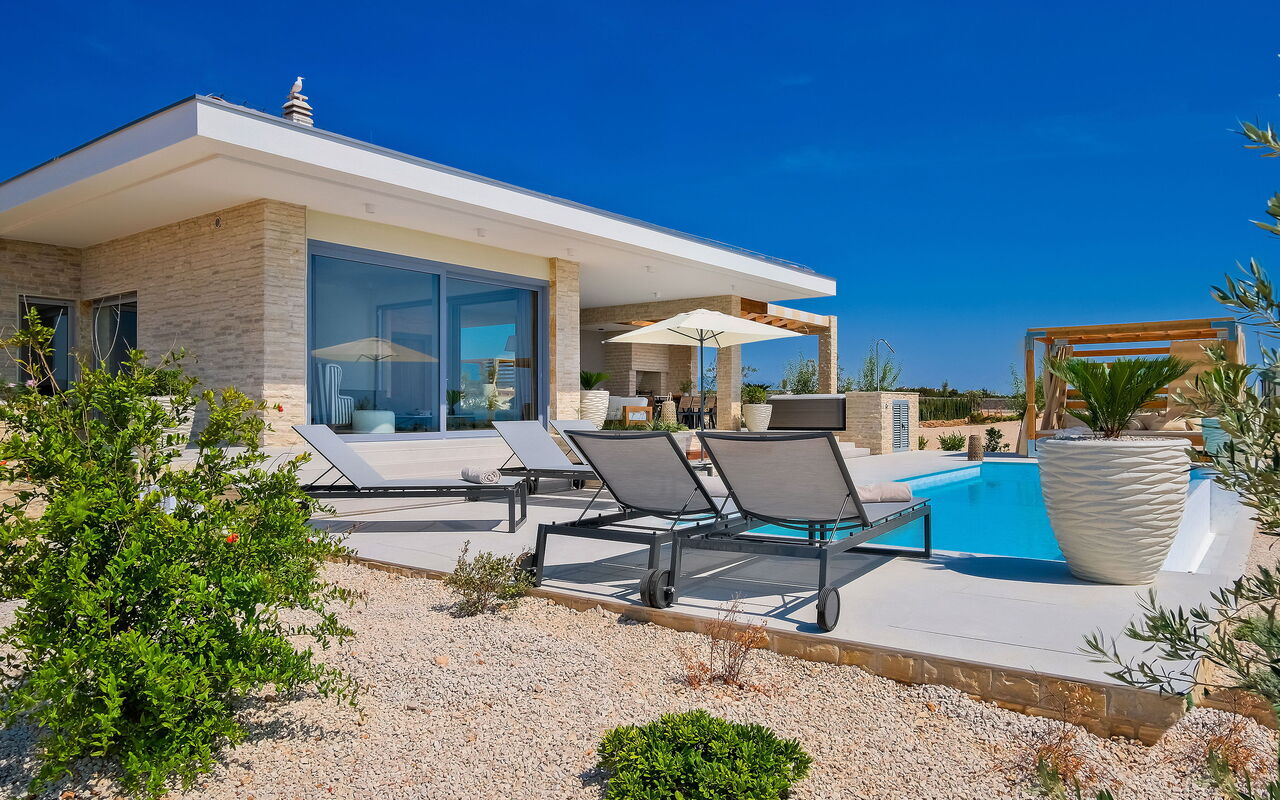 Villa Elektra: Altan / terrasse / gårdhave, pool, Udendørs, Udvendige