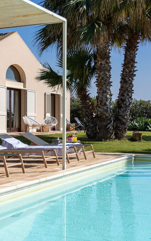 Villa Casale: Have, pool, Udendørs, Udvendige